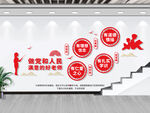 校园党建楼梯文化墙