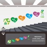 医院楼梯文化墙