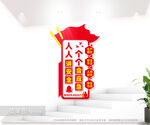 安全生产竖版文化墙图片