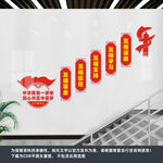 民族团结楼梯文化墙