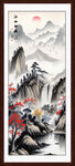 竖幅山水画