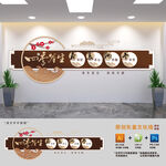 四季养生展板文化墙