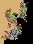 上衣定位数码印花花型图案