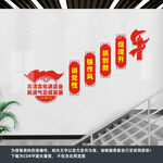 廉洁企业楼道文化墙