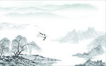 山水水墨画