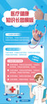 蓝色科技医疗健康海报长图模板