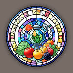 教堂蒂凡尼彩绘餐厅主题玻璃图案