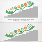 医院楼梯文化墙