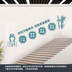 医院楼梯文化墙