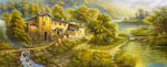 风景油画山水油画