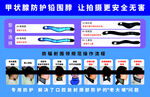 口腔辐射围脖防护提示牌