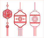 灯笼设计CDR矢量图