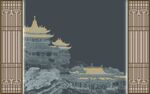 新中式背景墙  