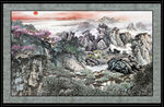 国画山水画 