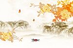 中式花鸟山水