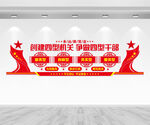 四型机关文化墙