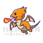 可爱卡通恐龙小飞龙