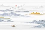 金箔山水
