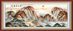 五岳独尊泰山山水画