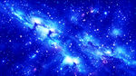 蓝色高清星空大图