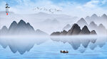 山水背景墙