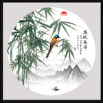 国画竹子