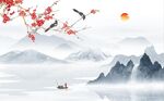 新中式背景墙
