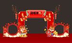 2024龙年拱门美陈