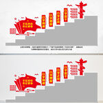 党建楼梯文化墙