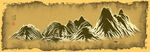新中式线条山水画