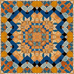 印度无缝拼接地毯图案