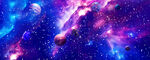 高清长幅浩瀚宇宙星空