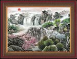 中国画山水 