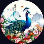 牡丹孔雀