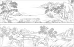 白描园林