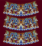 矢量彩色龙纹