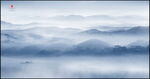 水墨山