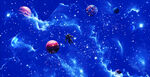 蓝色宇宙星空