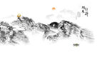 抽象山水背景