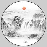 新中式山水画