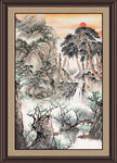 中堂画山水