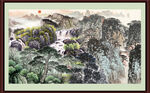 中堂画山水 