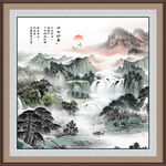 聚宝盆风水画