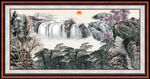 中国画山水 