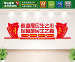就业保障文化墙