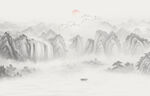 山水背景墙