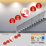 创建清廉机关楼梯文化墙