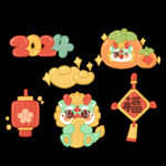 龙年贴纸