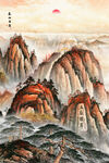 泰山五岳独尊玄关画