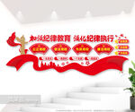 党员廉洁纪律教育文化墙图片